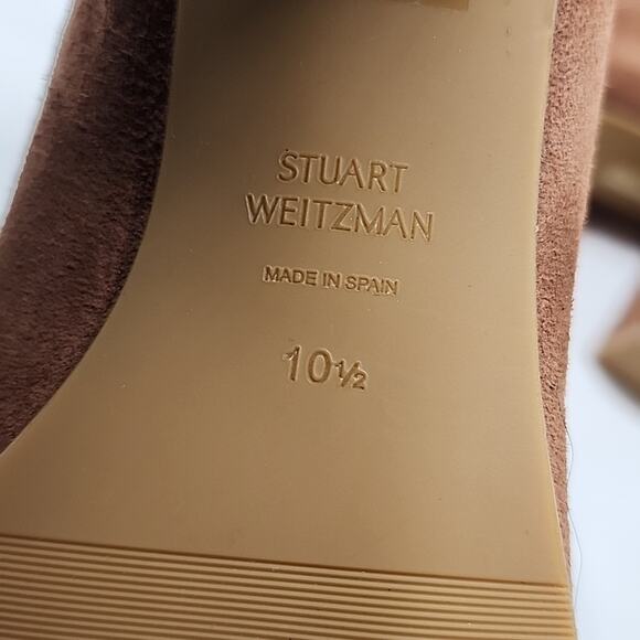 STUART WEITZMAN GARDINER POINTED-TOE SUEDE ANKLE BOOTS LADIES 10.5 NWOB - Picture 15 of 16